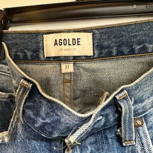 Agolde High Rise distressed Jeans